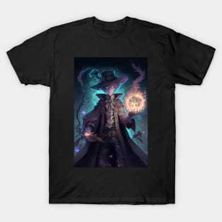 Anime Wizard Hero Fighting with Magic T-Shirt